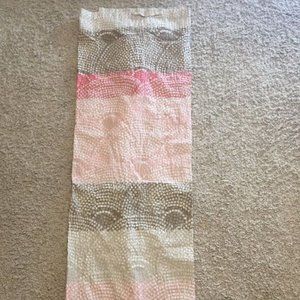 Threshold Pink/Tan Dot Scallop Shower Curtain